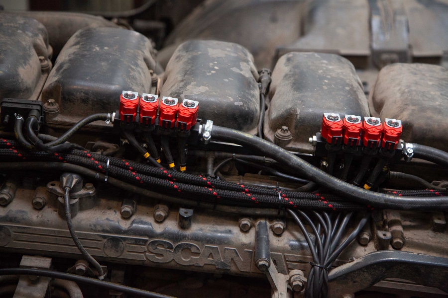 Переоборудование на газодизель тягач СКАНИЯ